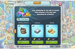 Special Sales Offer for restoration of King Solomon's City.