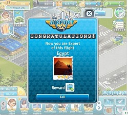 @ Airport City - Have completed the task, Flight Expert to Egypt.